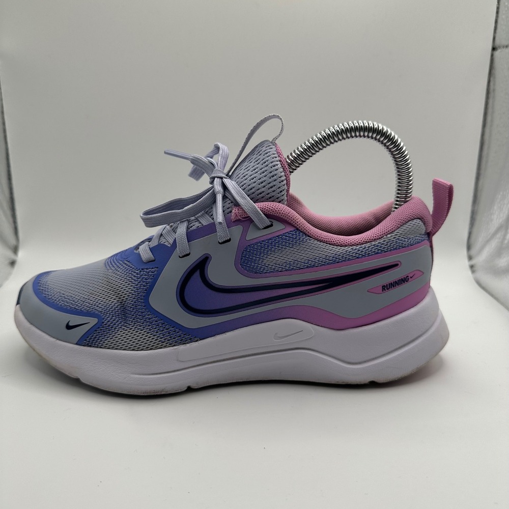 Nike Downshifter 12 Running Shoe Kids 3.5Y Grey Purple Good HM4402-011 Sneaker